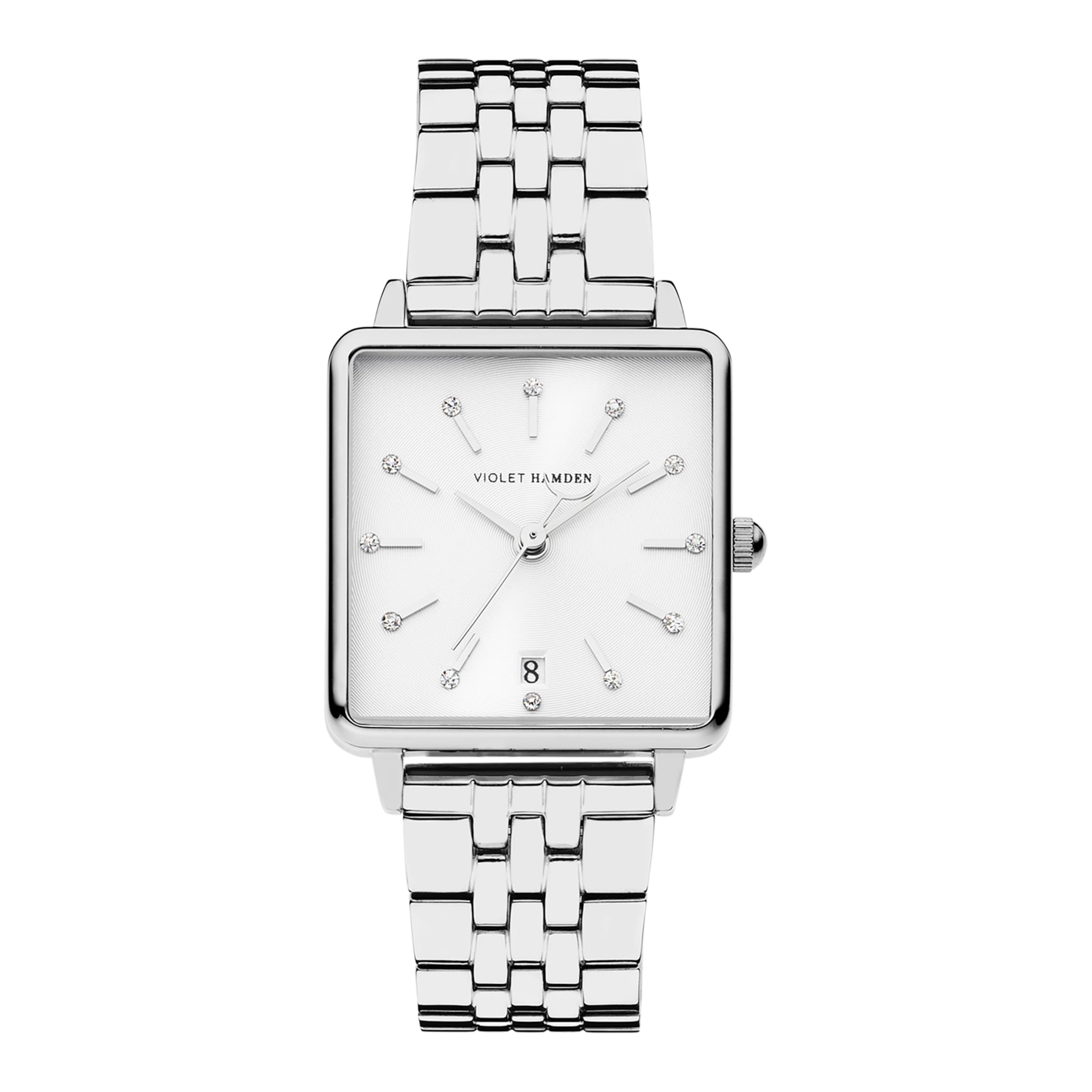 Violet Hamden Analog watch in Silver: front
