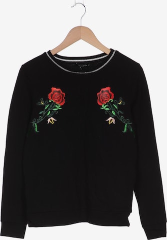 Trendyol Sweatshirt & Zip-Up Hoodie in XS in Black: front