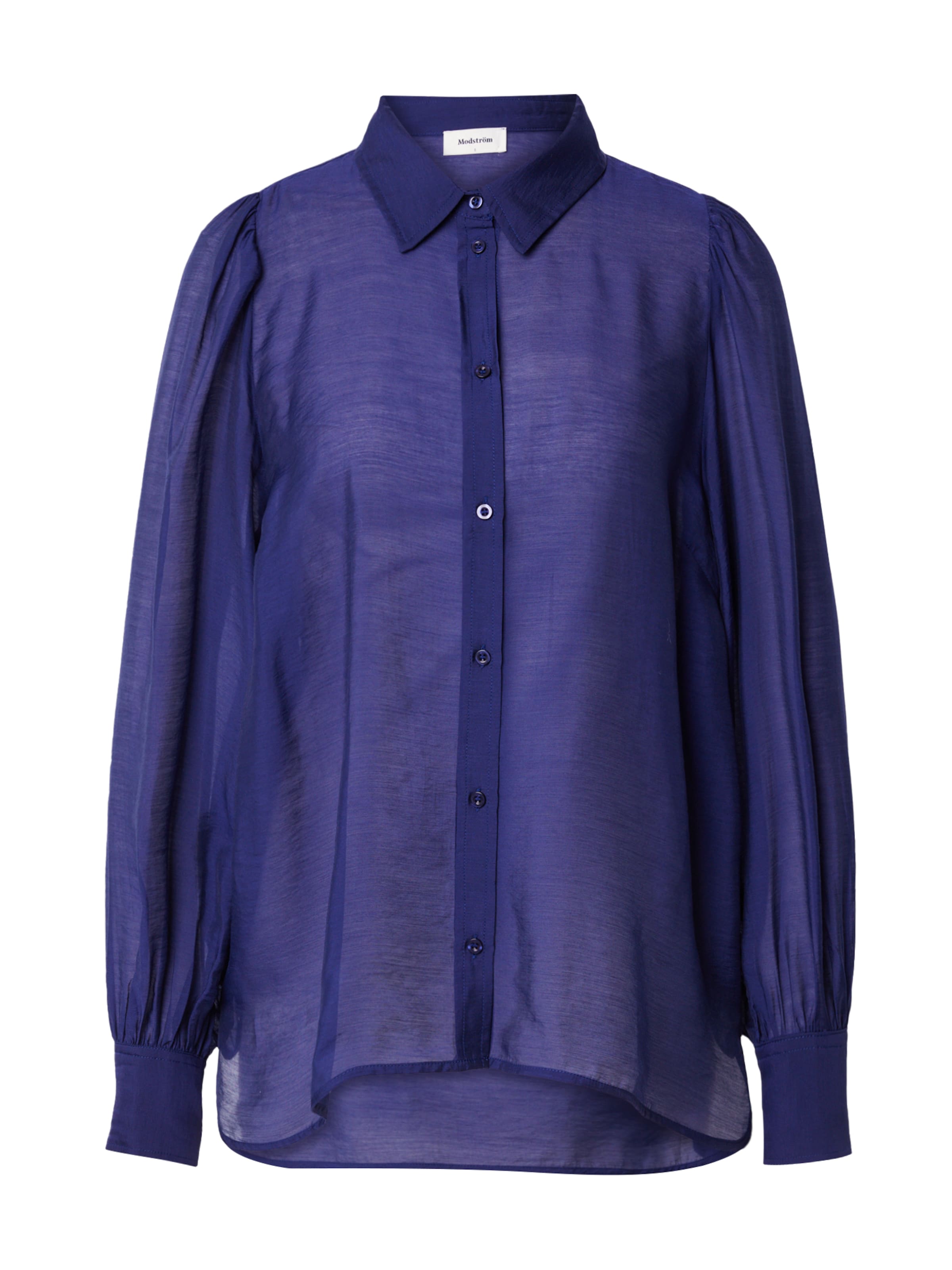 modström Bluse 'Oskar' in Blau: Vorderseite