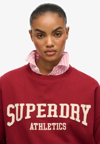 Superdry Sweatshirt 'Athletic Essentials' in Rood