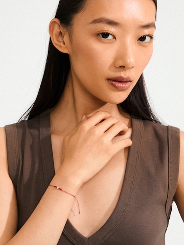 Pilgrim - Pulseira ' Birthstones ' em vermelho: frente