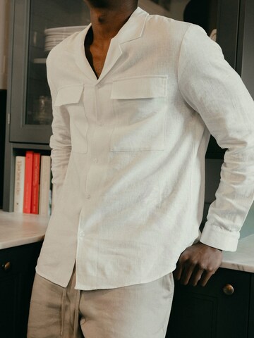 Regular fit Camicia 'Ruben' di DAN FOX APPAREL in bianco