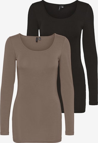 VERO MODA Shirt in Grijs: voorkant