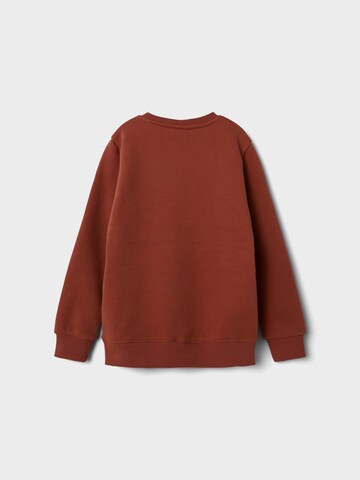 NAME IT Sweatshirt 'Leno' i röd