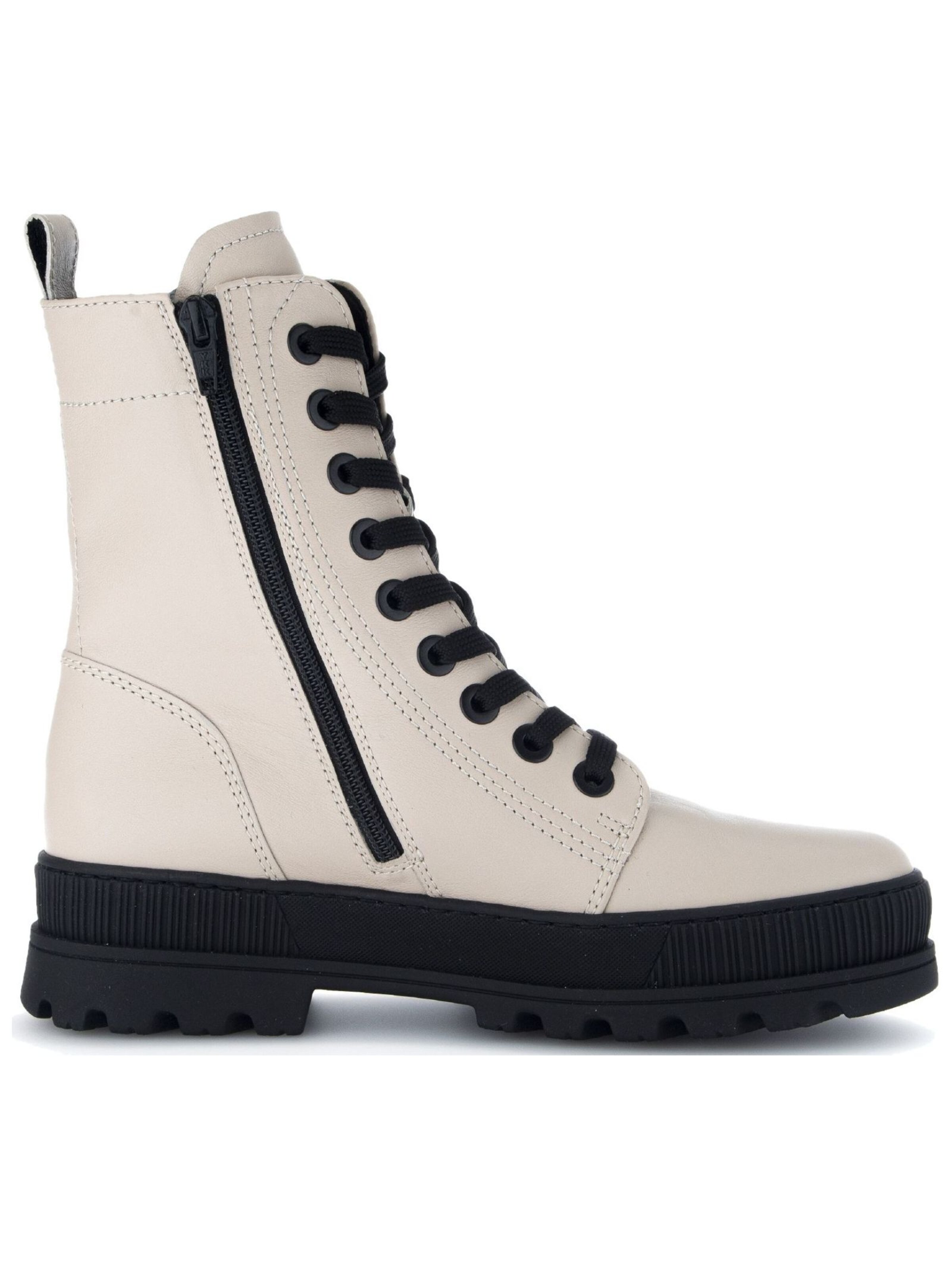 GABOR Lace-up bootie in Beige