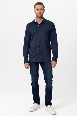 Coupe regular Chemise 'Phil' DENIM CULTURE en bleu