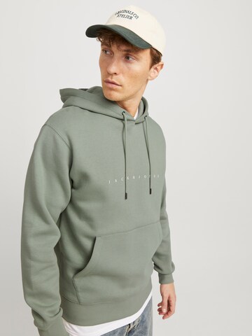 JACK & JONES Sweatshirt 'JJEStar' i grön: framsida