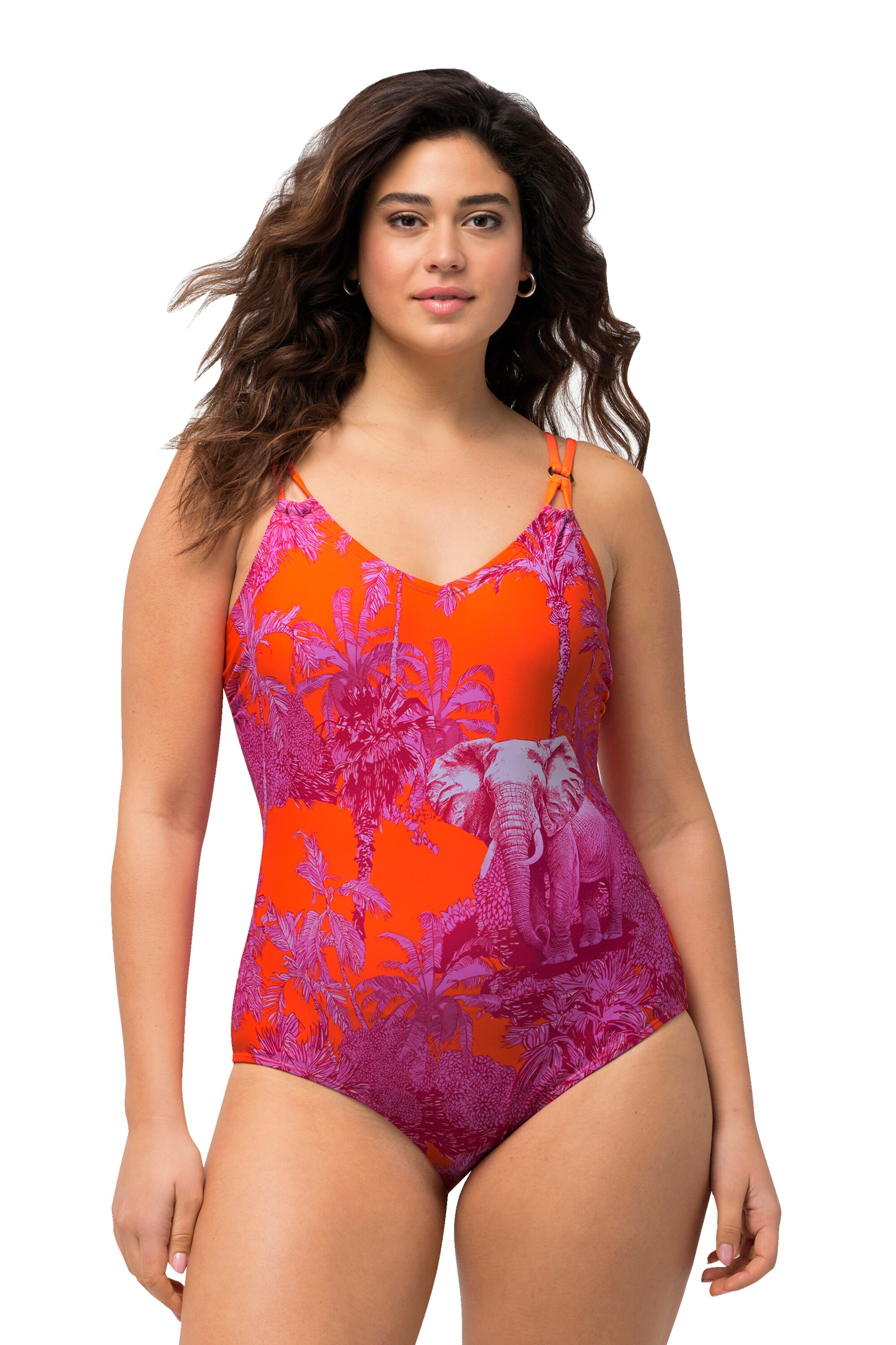 Bustier Maillot de bain Ulla Popken en mélange de couleurs : devant