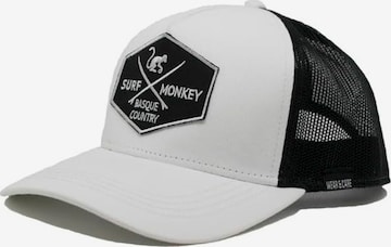 Surf Monkey - Boné desportivo em branco: frente