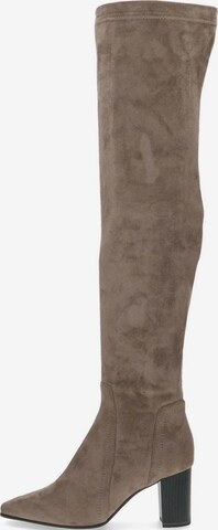 CAPRICE Over the Knee Boots in Grey