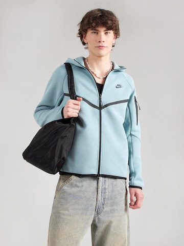 Nike Sportswear - Sudadera con cremallera 'Tech Fleece' en azul: frente