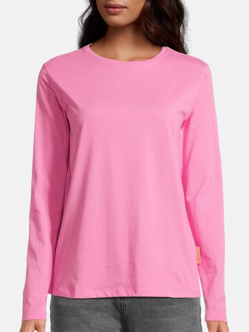 salzhaut Shirt 'Kant' in Roze