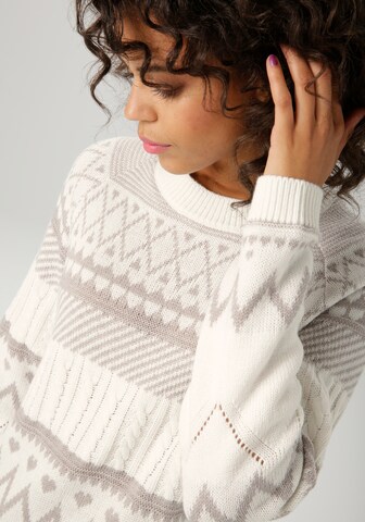 Aniston CASUAL Pullover in Grau