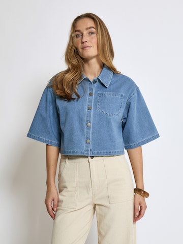 Camicia da donna 'Evina' di minus in blu: frontale