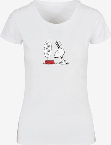 Merchcode Shirt 'Peanuts Hungry Snoopy' in White: front