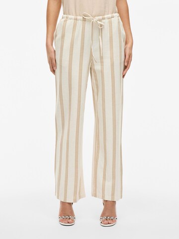 VILA Loose fit Trousers in Beige: front