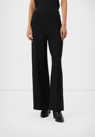DRYKORN Wide Leg Suorat housut 'BEFORE' värissä musta: etupuoli