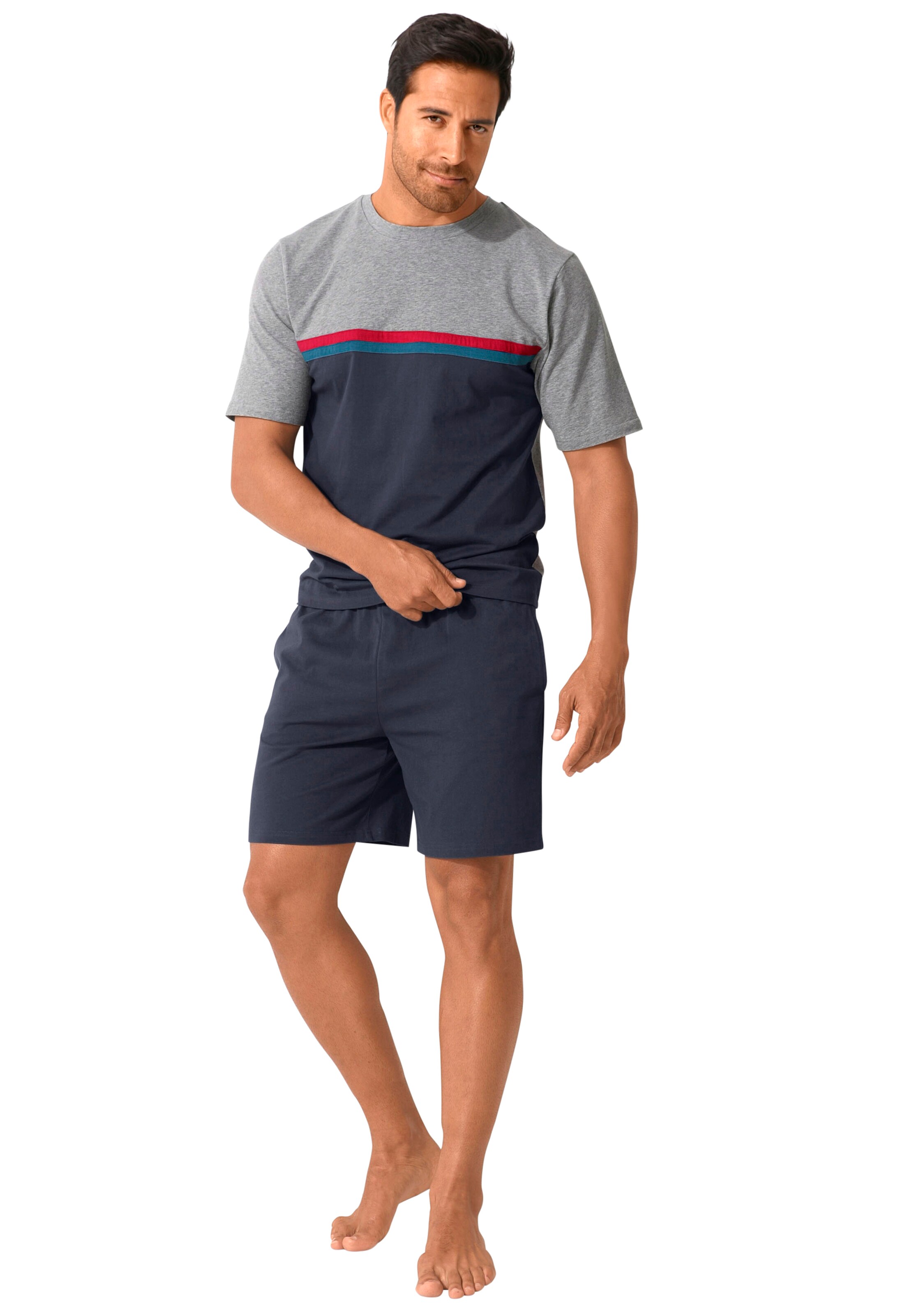 LE JOGGER Kratka pižama | modra barva