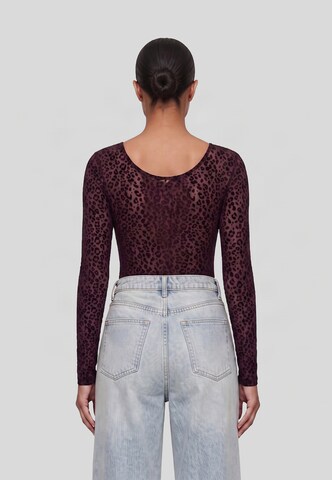 Urban Classics Shirt bodysuit in Red: back