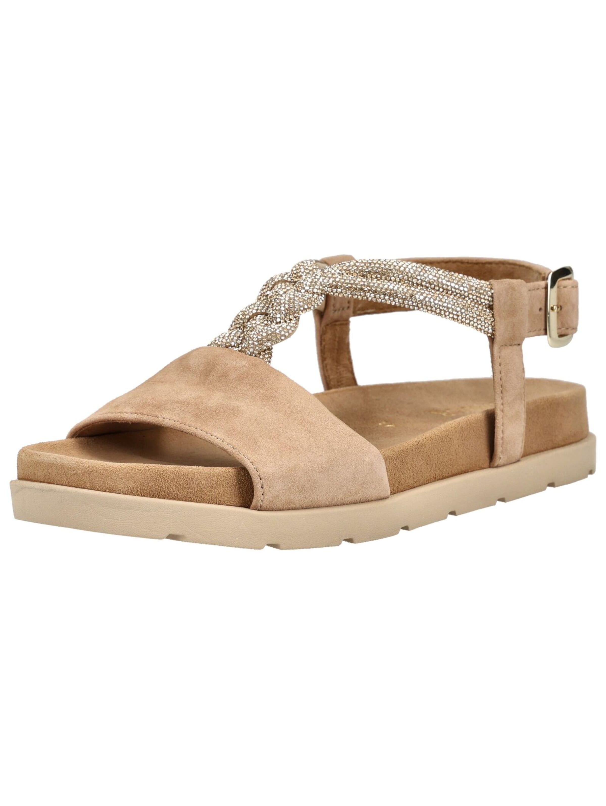 GABOR Sandalen met riem in Beige: voorkant