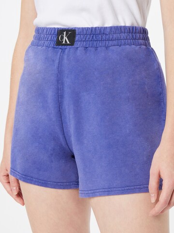 Calvin Klein Swimwear Normální Kalhoty – fialová