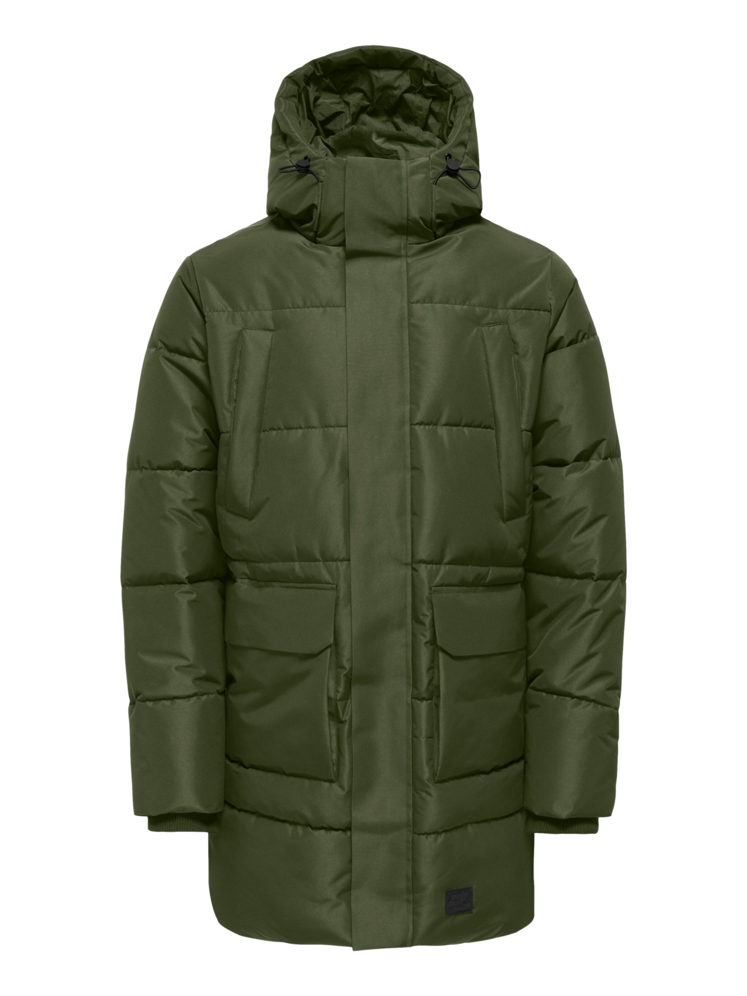 Only & Sons Зимняя парка 'ONSCAM' в Зеленый: спереди