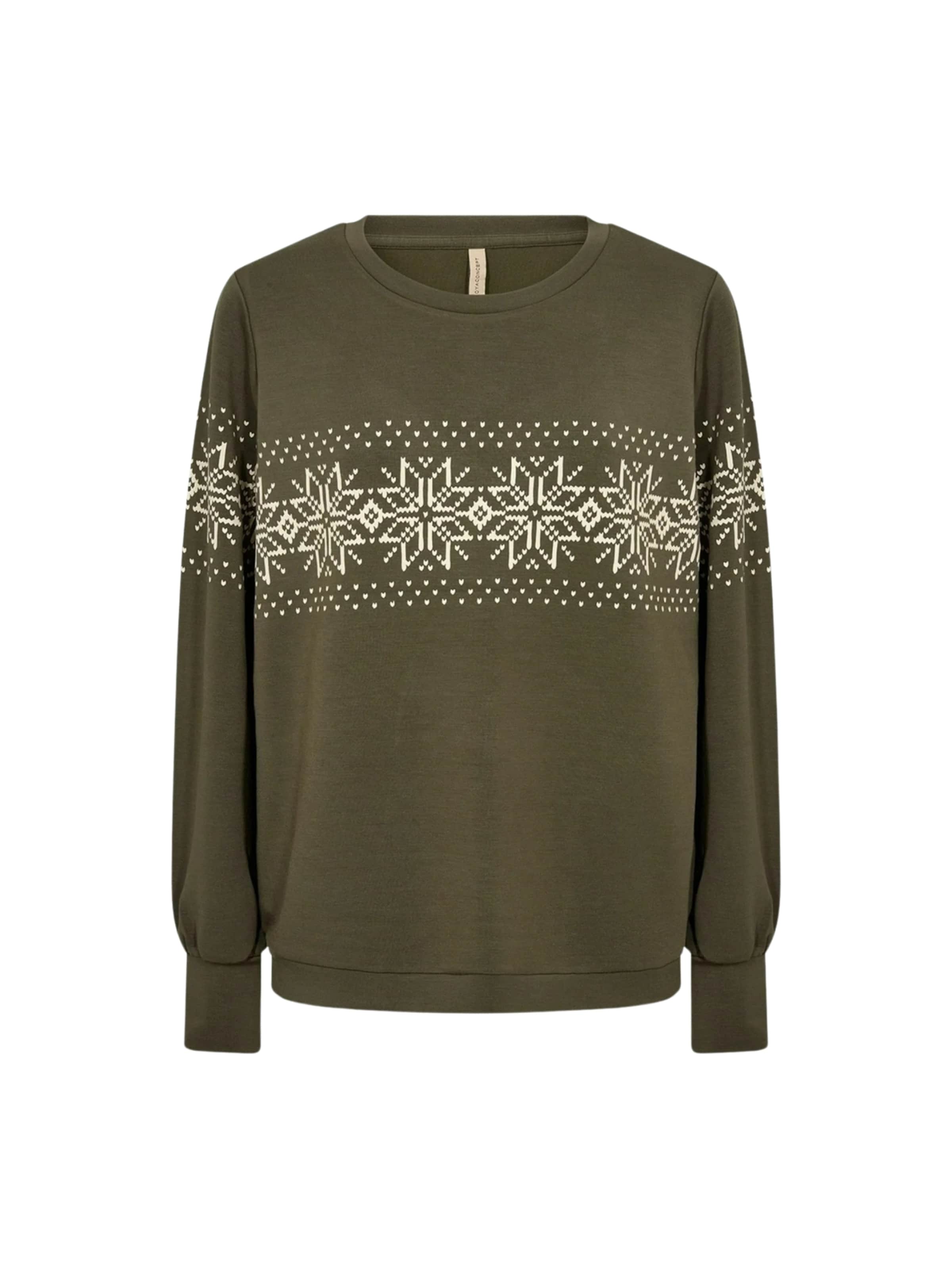 Felpa ' SC_BANU ' di Soyaconcept in verde: frontale