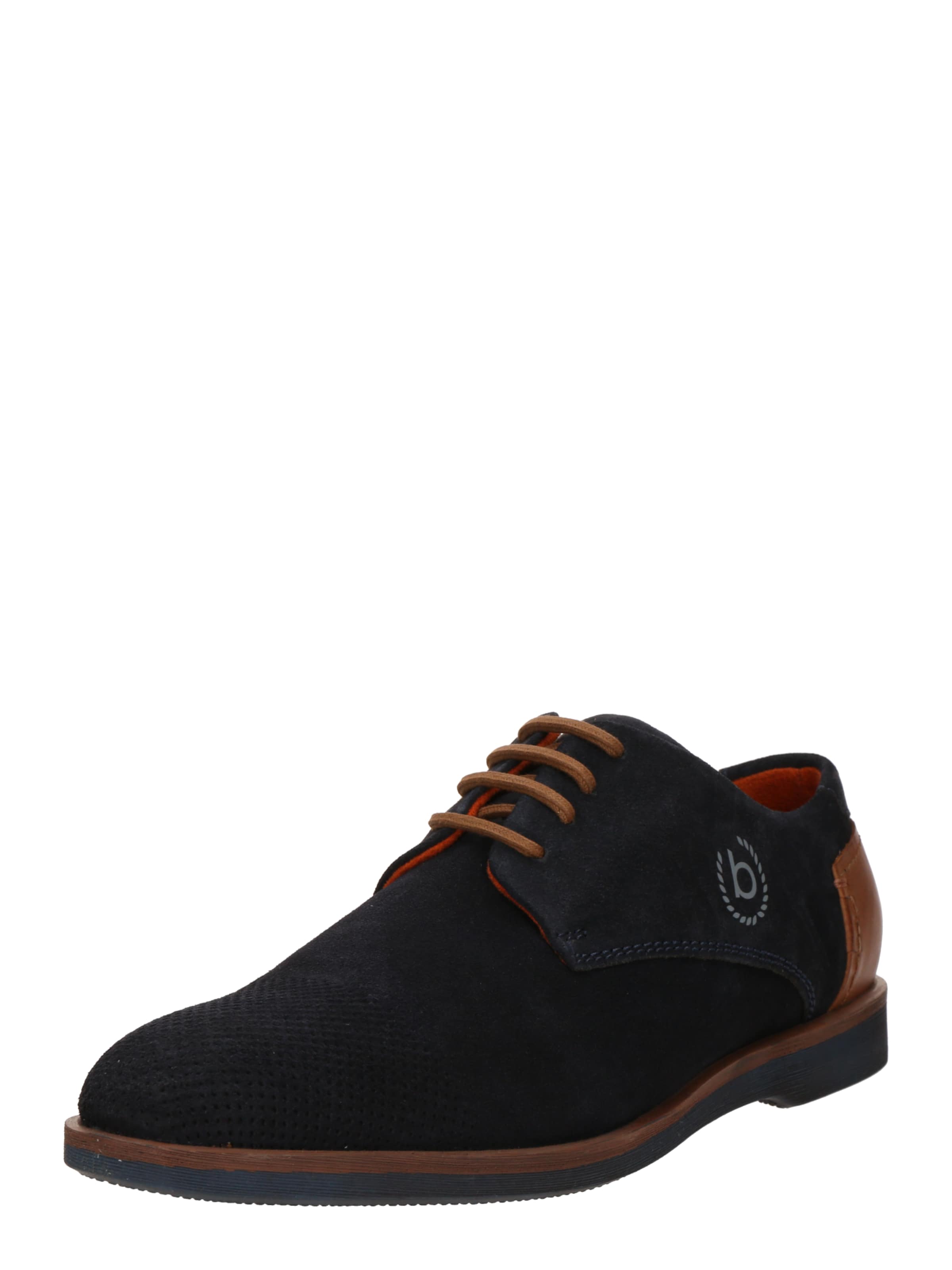 bugatti - Sapato com atacadores 'Marlo Revo' em azul: frente