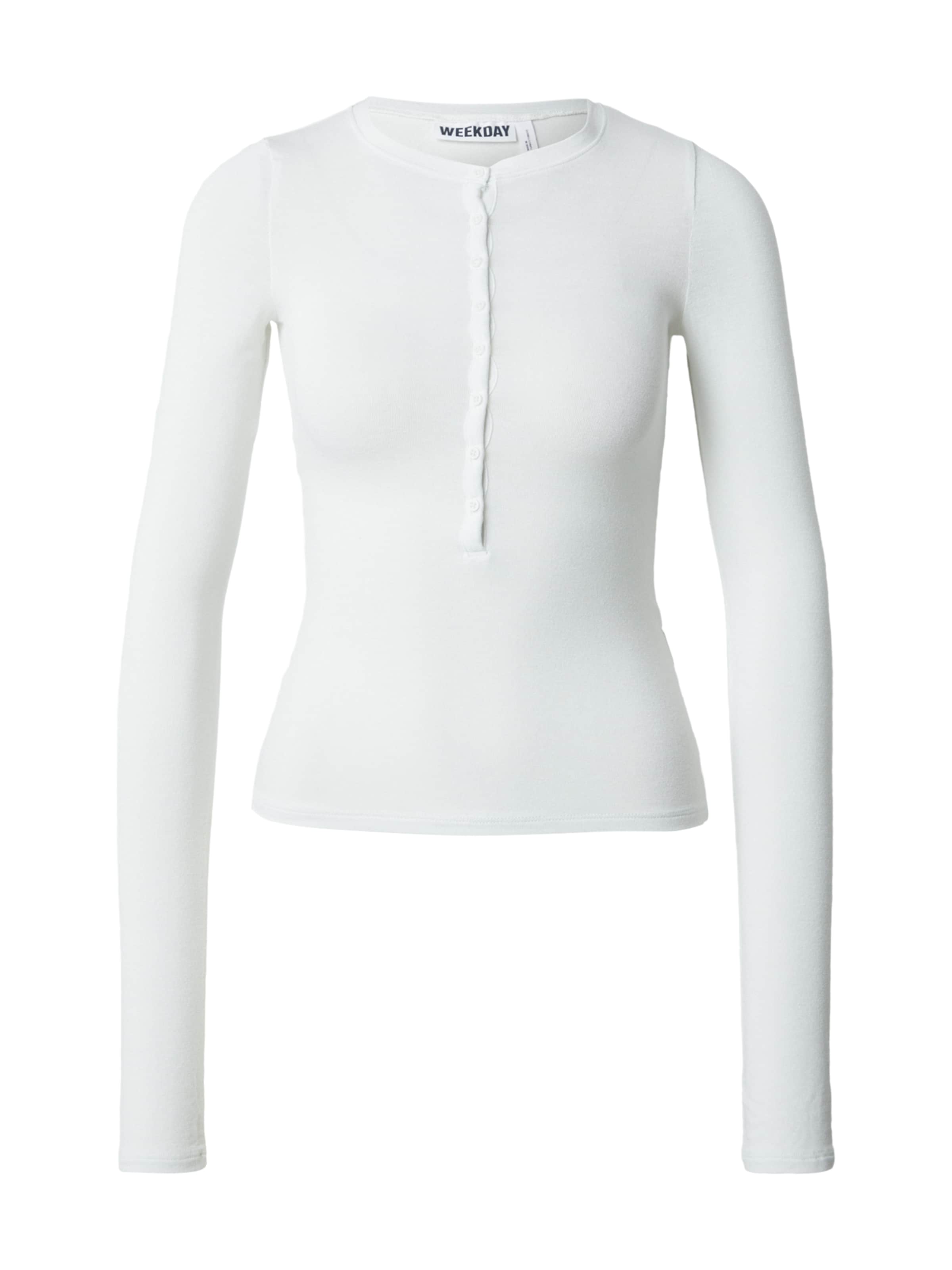 WEEKDAY Shirt in Weiß: Vorderseite