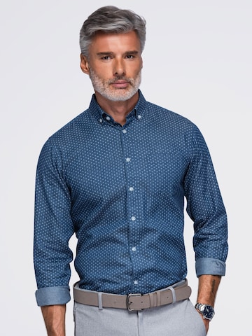 Ombre - Ajuste regular Camisa en azul