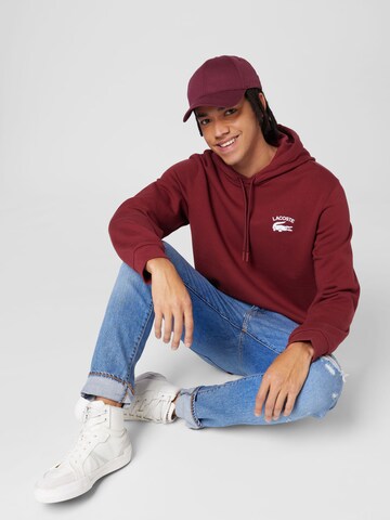 Sweat-shirt LACOSTE en rouge