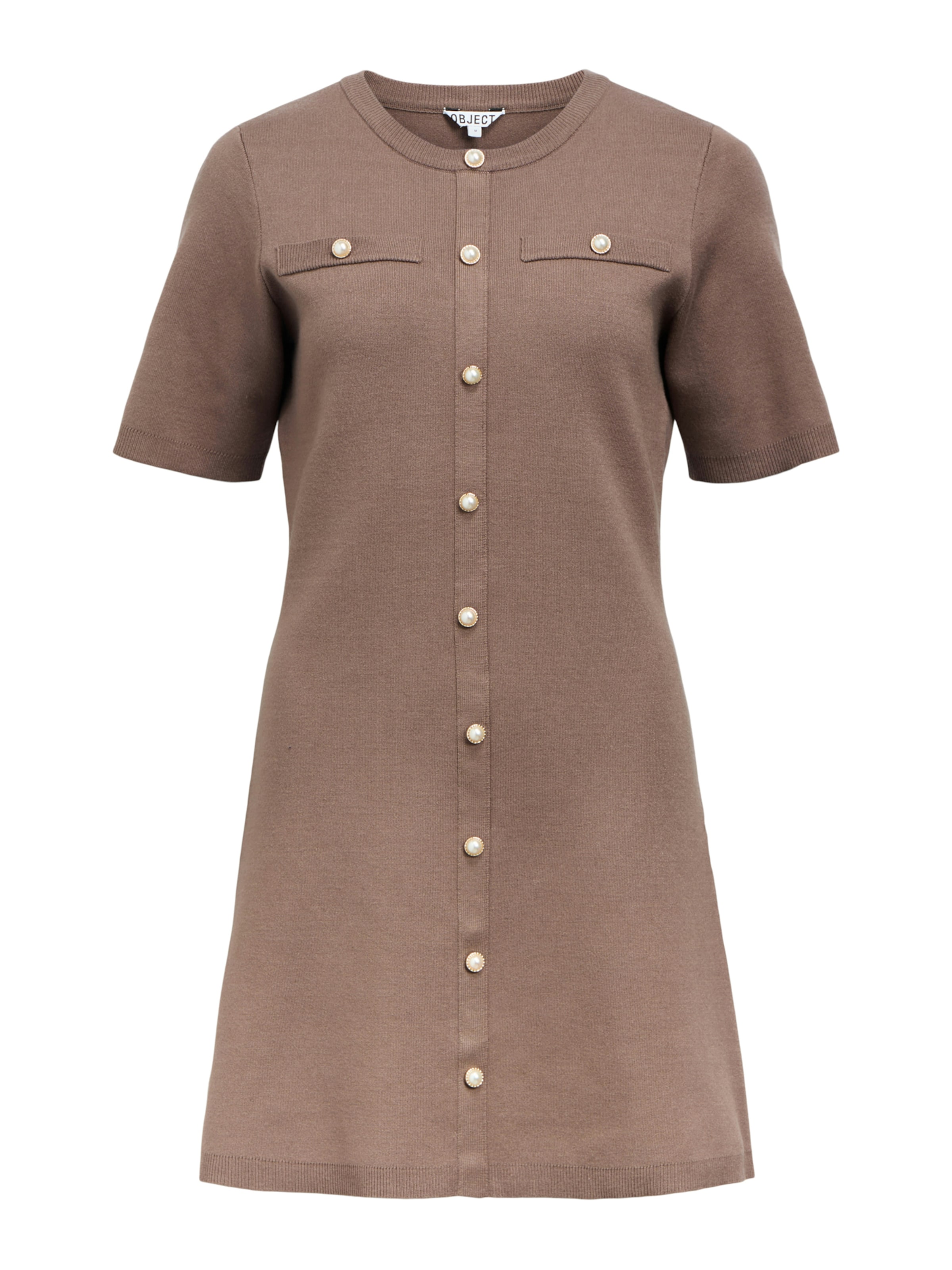 OBJECT Kötött ruhák - barna: elől