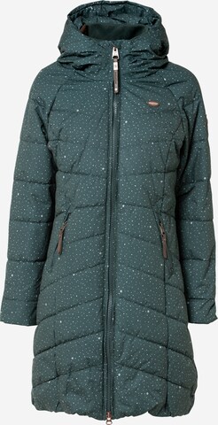 Manteau fonctionnel 'DIZZIE' Ragwear en vert : devant