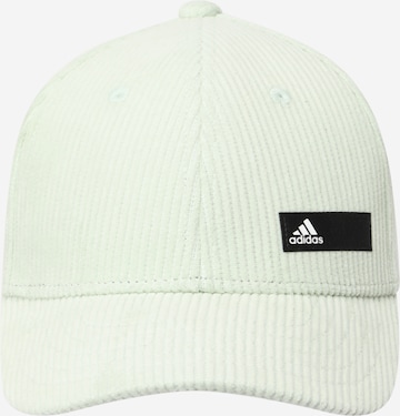 ADIDAS PERFORMANCE Athletic Cap in Green: front
