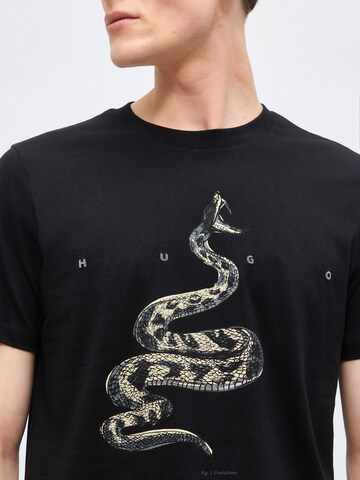 Tricou 'Discorb' de la HUGO pe negru