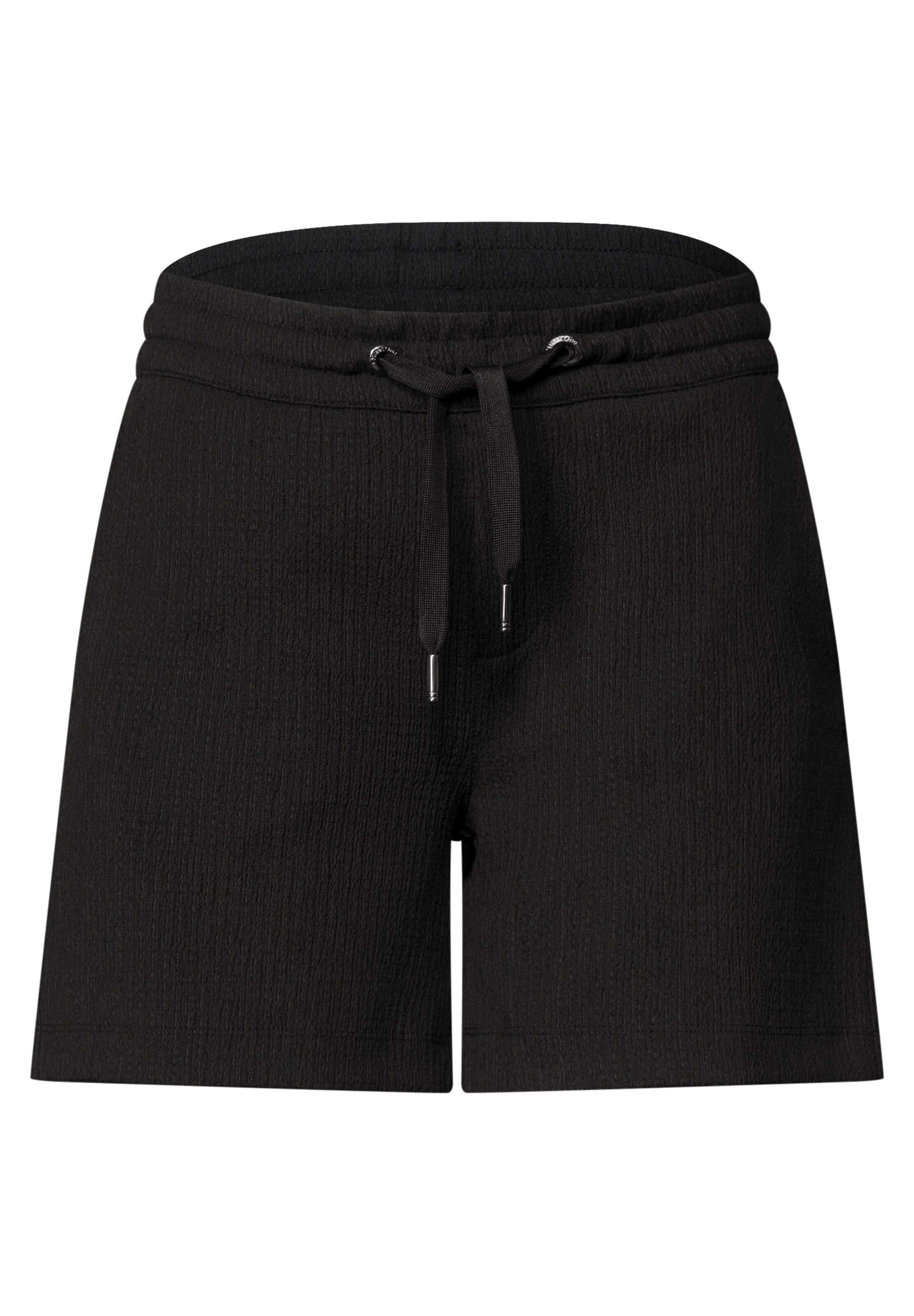 STREET ONE Loosefit Shorts in Schwarz: Vorderseite