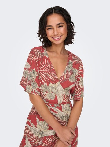 Robe d’été 'ONLPalina' ONLY en rouge
