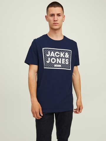 T-Shirt 'Harrison' JACK & JONES en bleu : devant