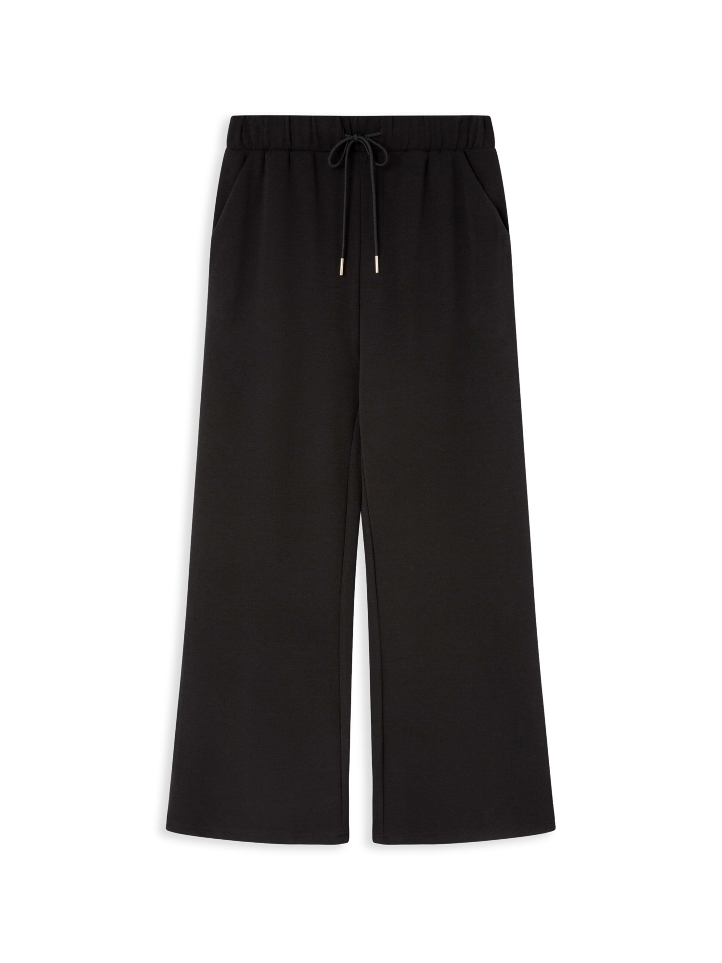 Gisela Широка кройка Спортен панталон в черно: отпред