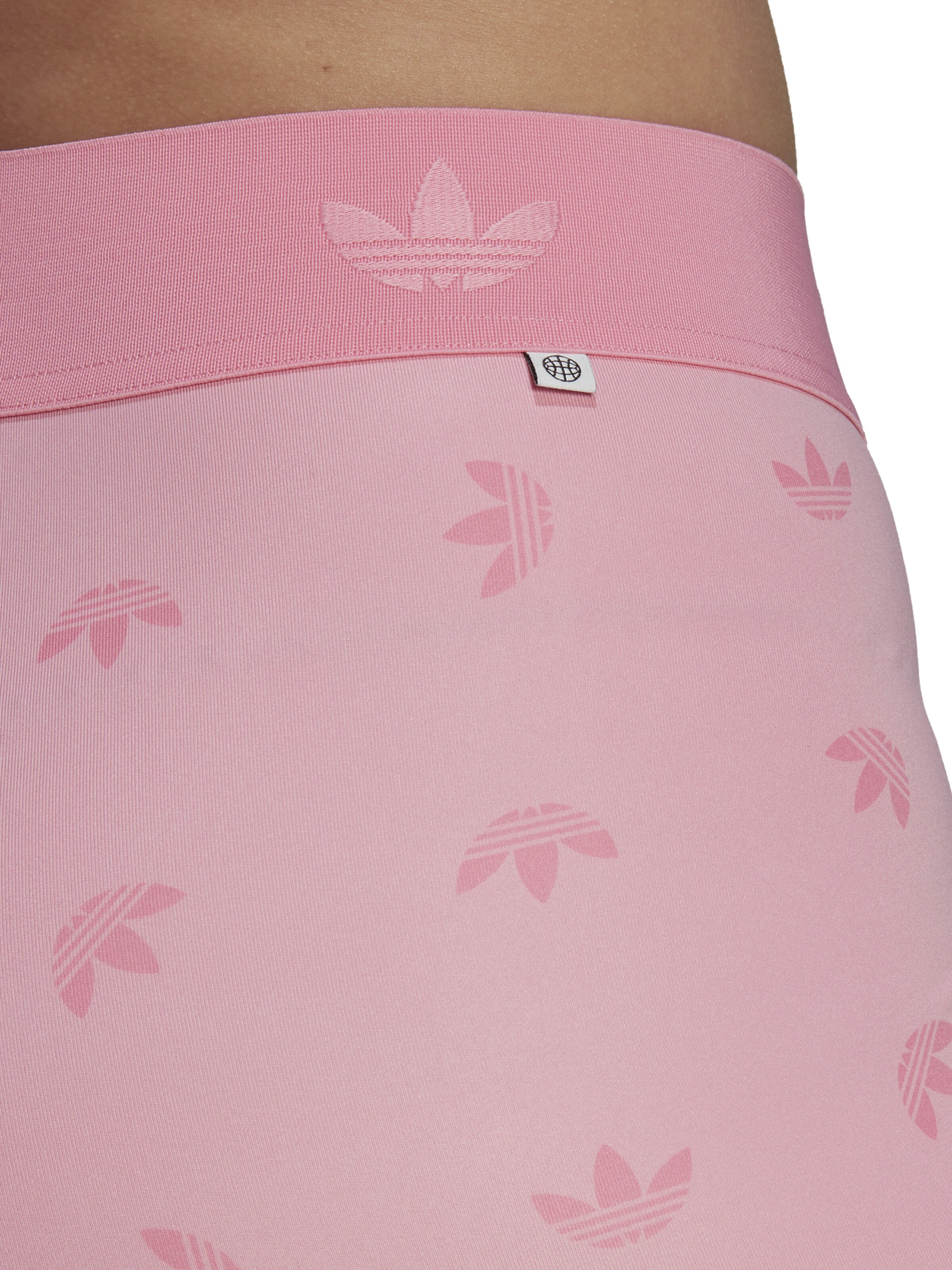 ADIDAS ORIGINALS Skinny Κολάν ' High Waist Allover Print' σε ροζ