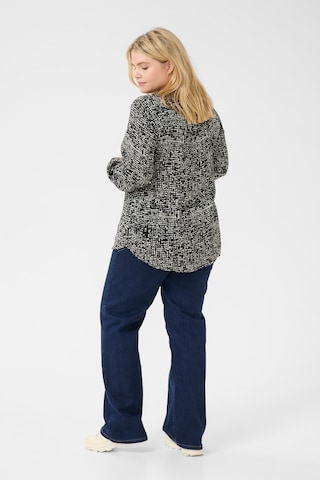 KAFFE CURVE Blouse 'KA Mila' in Zwart