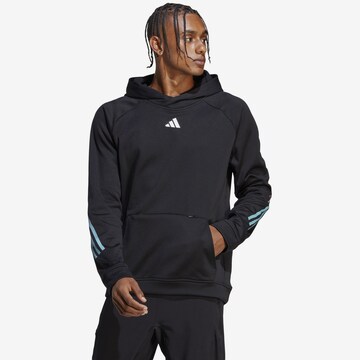 ADIDAS PERFORMANCE Sportsweatshirt in Schwarz: predná strana