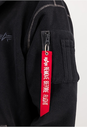 ALPHA INDUSTRIES Fleecejacke in Schwarz