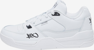 K1X Låg sneaker i vit: framsida