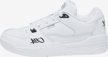 Baskets basses K1X en blanc : devant