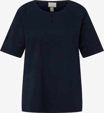 Ulla Popken Shirt  (GOTS) in Blau: predná strana