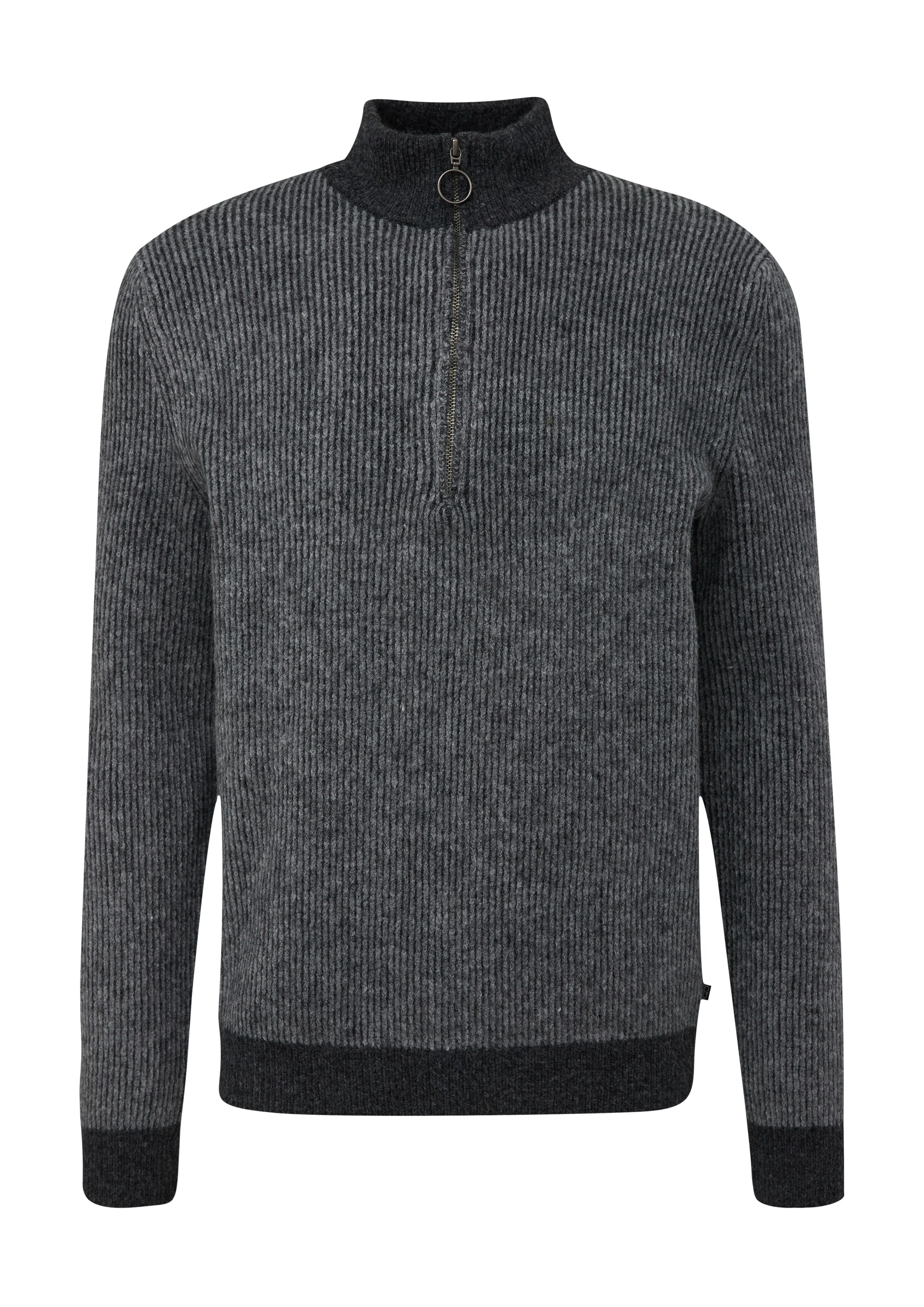 QS Pullover in Schwarz: Vorderseite