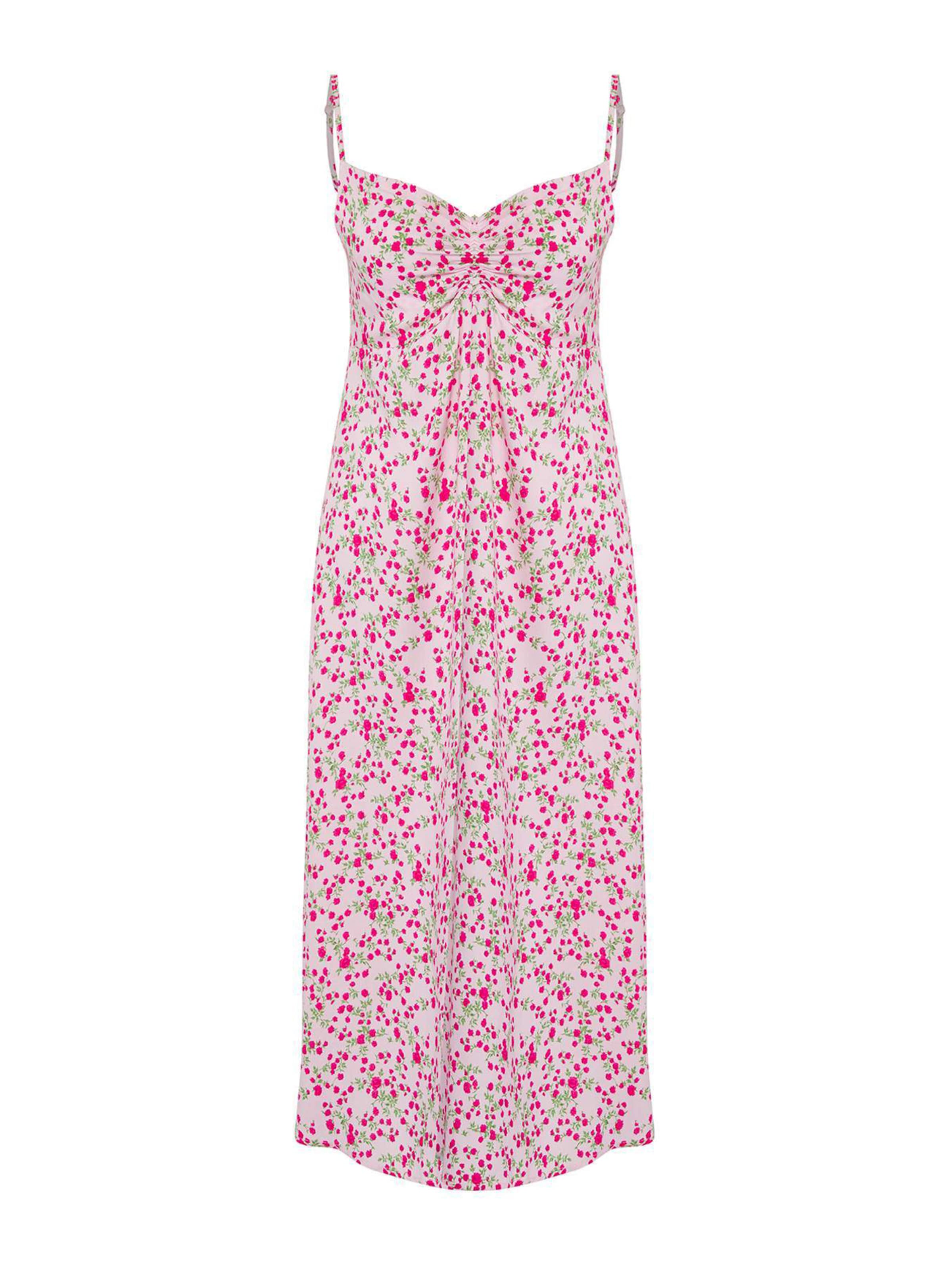 rozā Trendyol Vasaras kleita: no priekšpuses