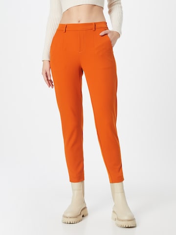 Tapered Pantaloni 'Lisa' di OBJECT in arancione: frontale