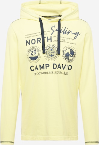 CAMP DAVID Shirt in Geel: voorkant